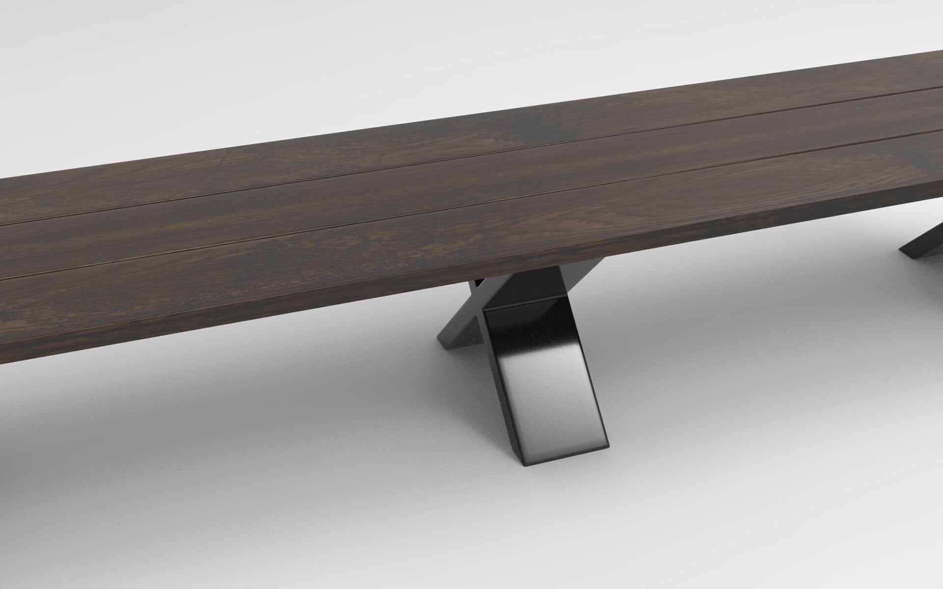 Need Bench Low-poly 3D model_3