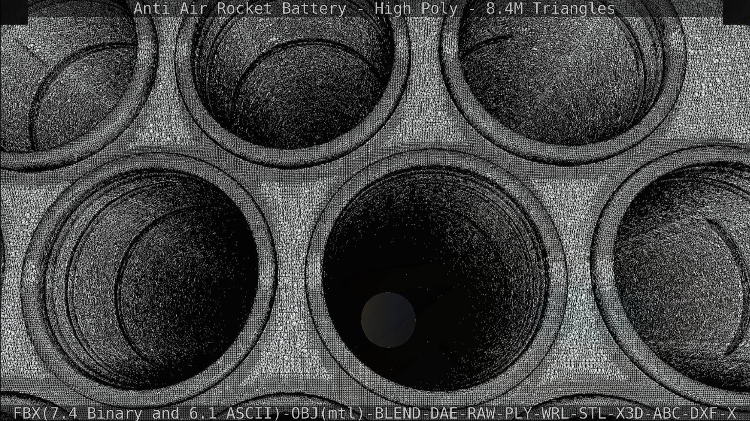 Anti Air Rocket Battery High Poly 3D model_141