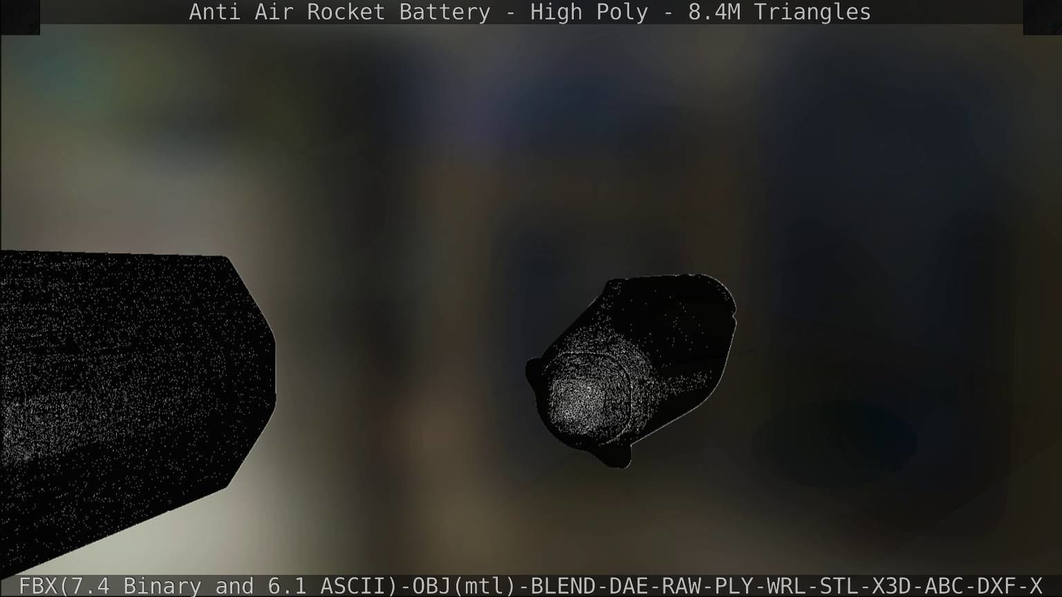 Anti Air Rocket Battery High Poly 3D model_166