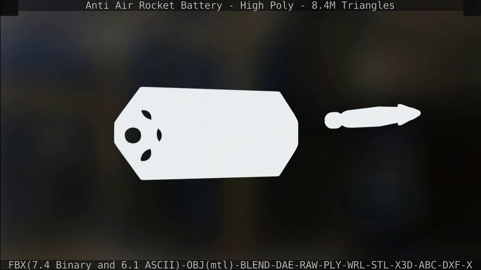 Anti Air Rocket Battery High Poly 3D model_176