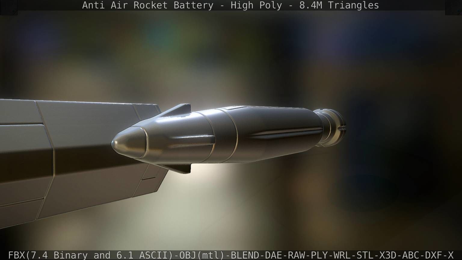 Anti Air Rocket Battery High Poly 3D model_72