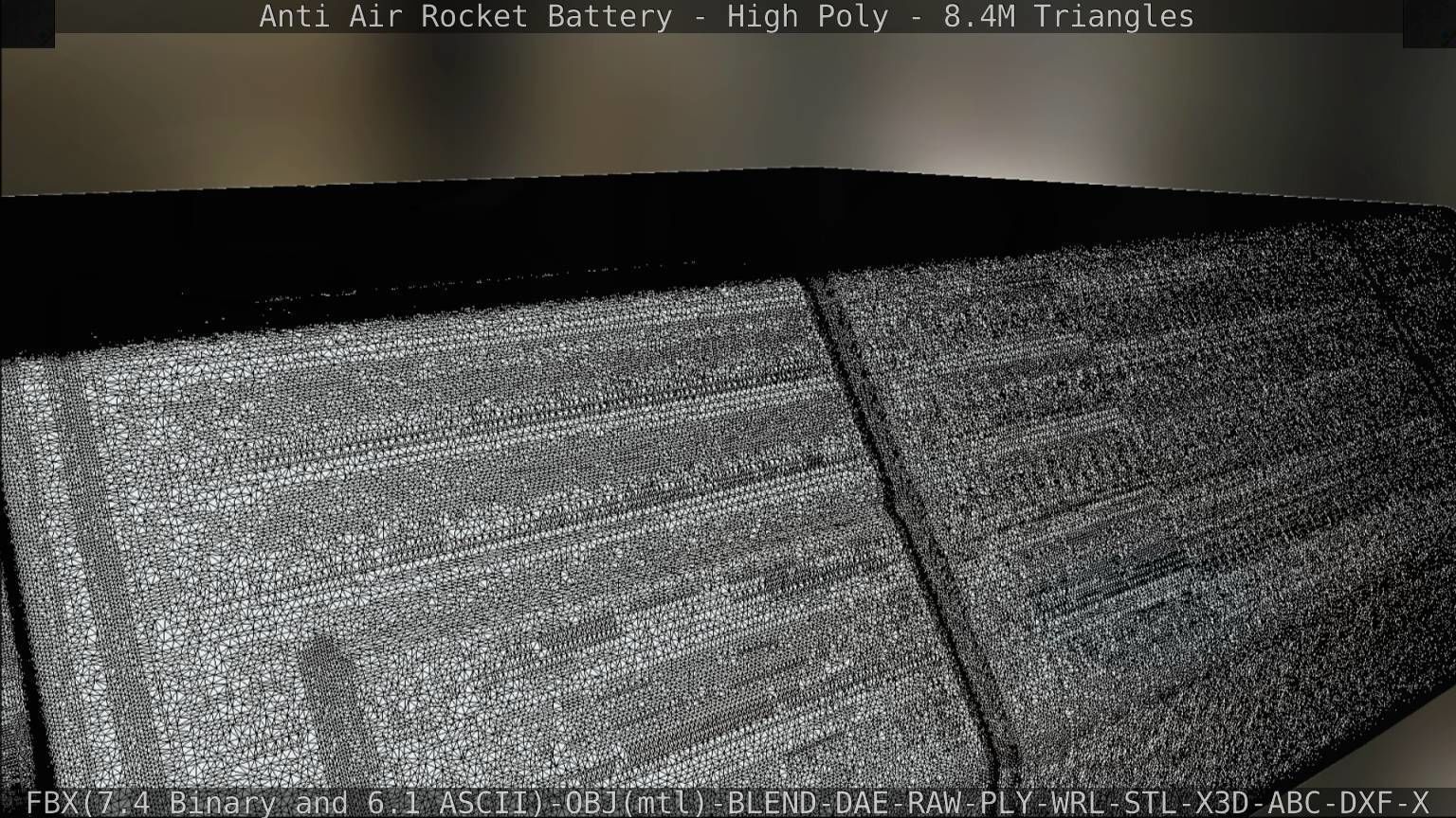 Anti Air Rocket Battery High Poly 3D model_135