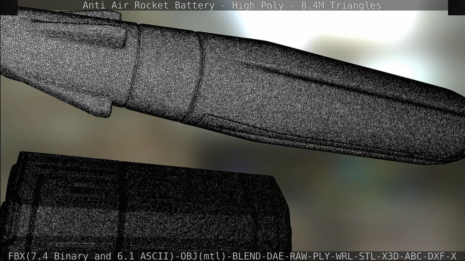Anti Air Rocket Battery High Poly 3D model_147