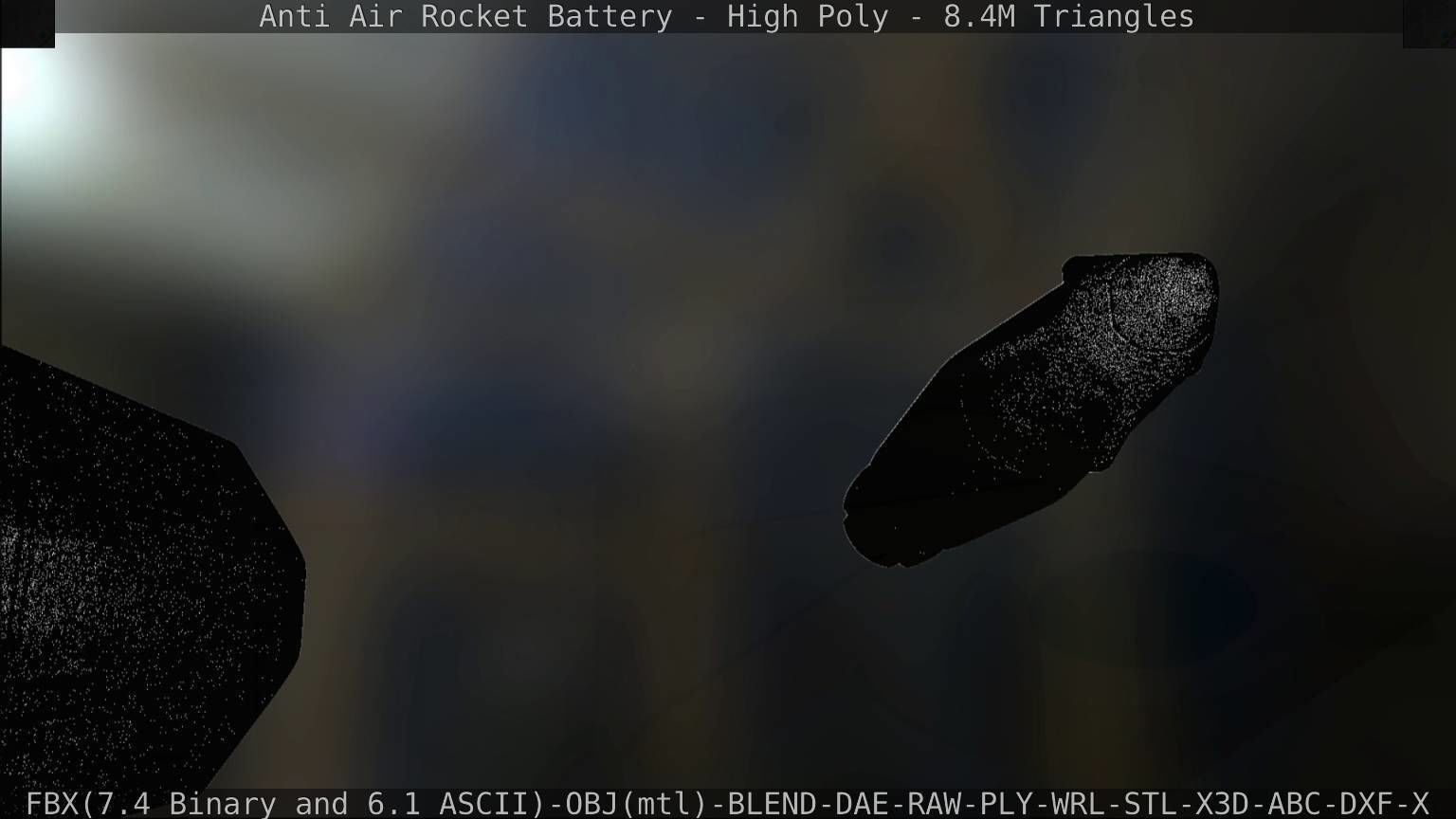 Anti Air Rocket Battery High Poly 3D model_142