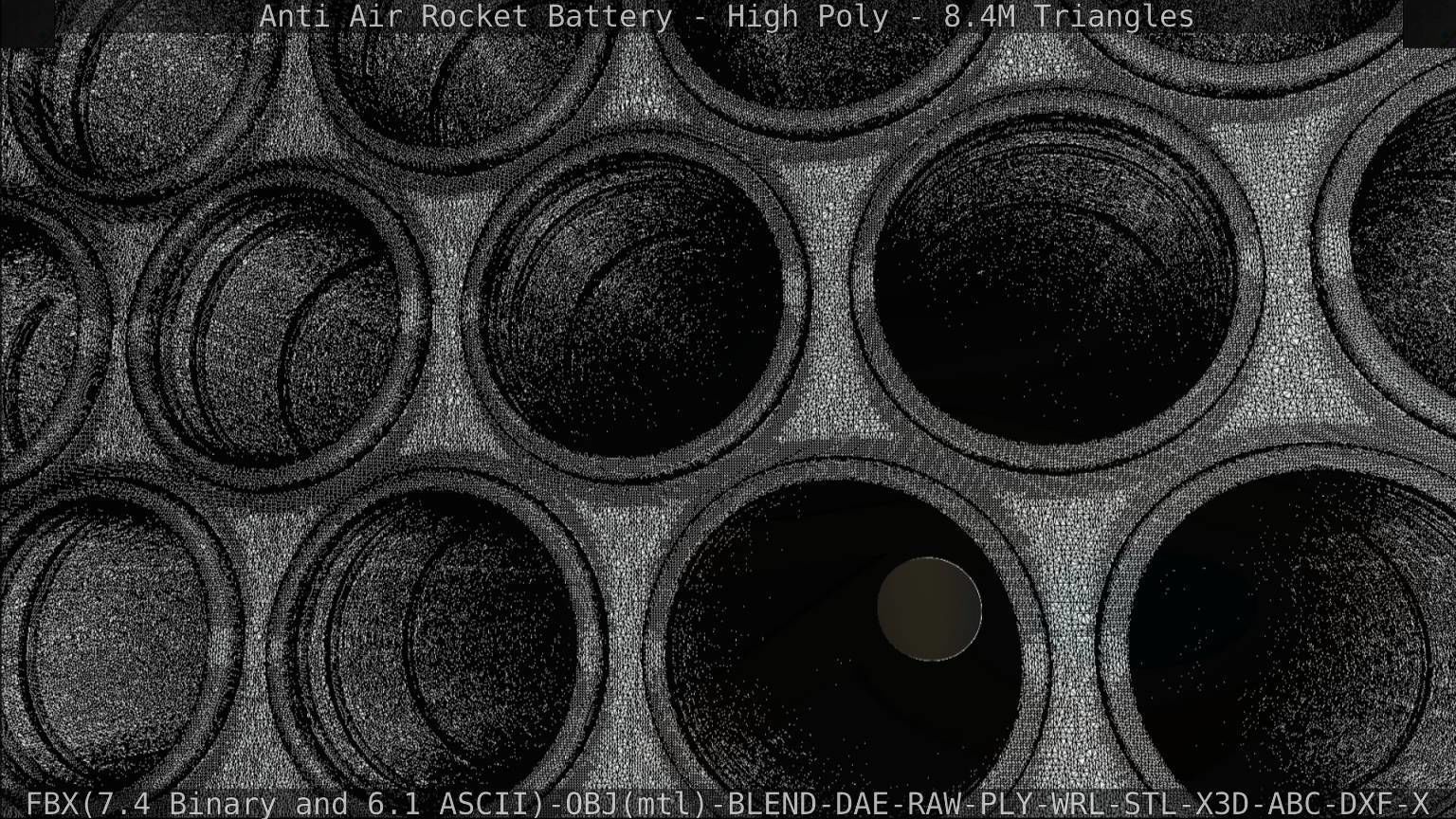 Anti Air Rocket Battery High Poly 3D model_129