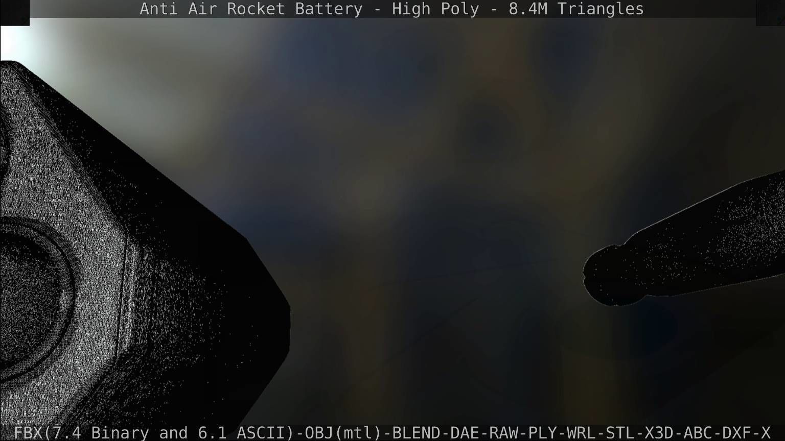 Anti Air Rocket Battery High Poly 3D model_139