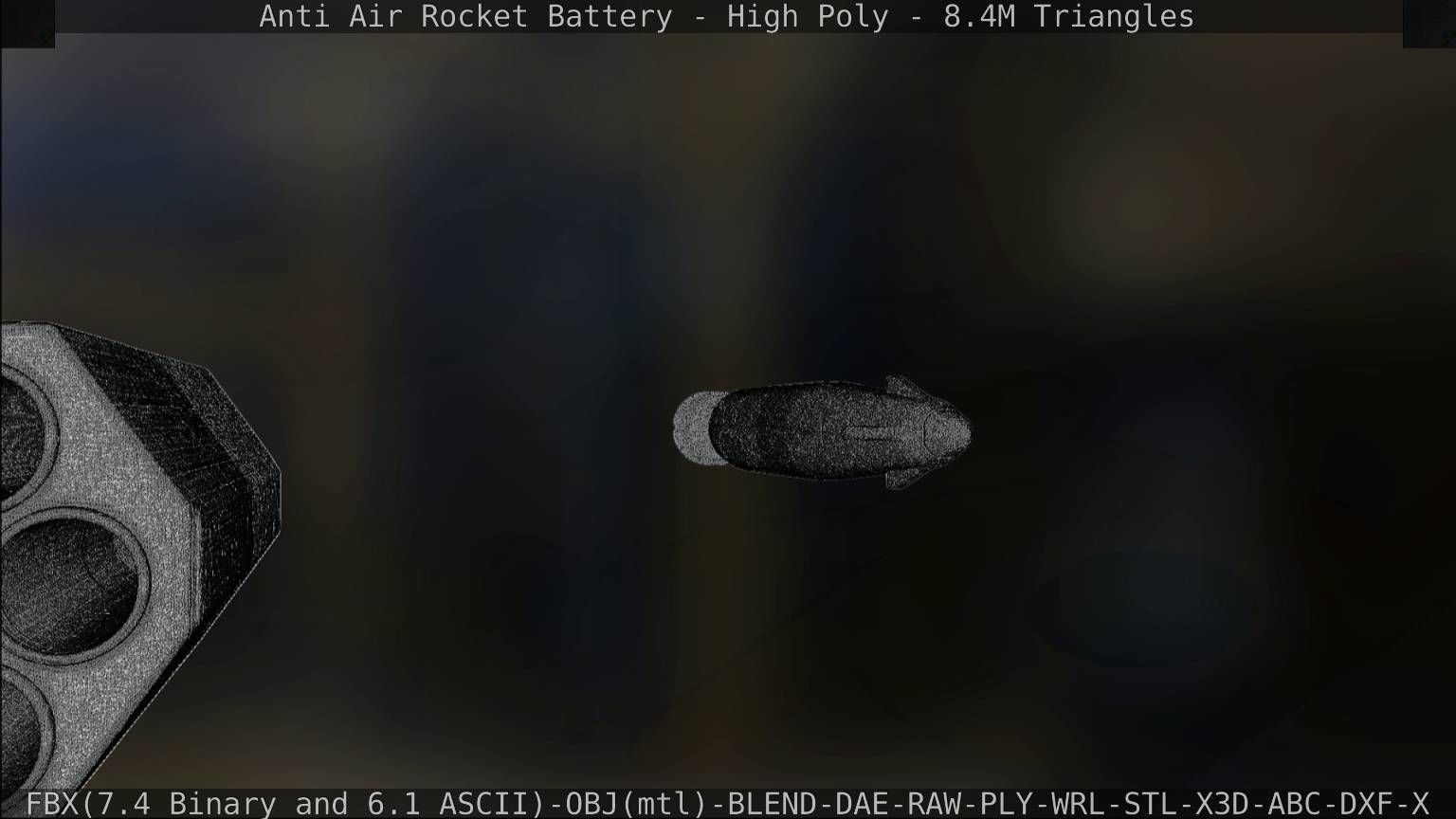 Anti Air Rocket Battery High Poly 3D model_174