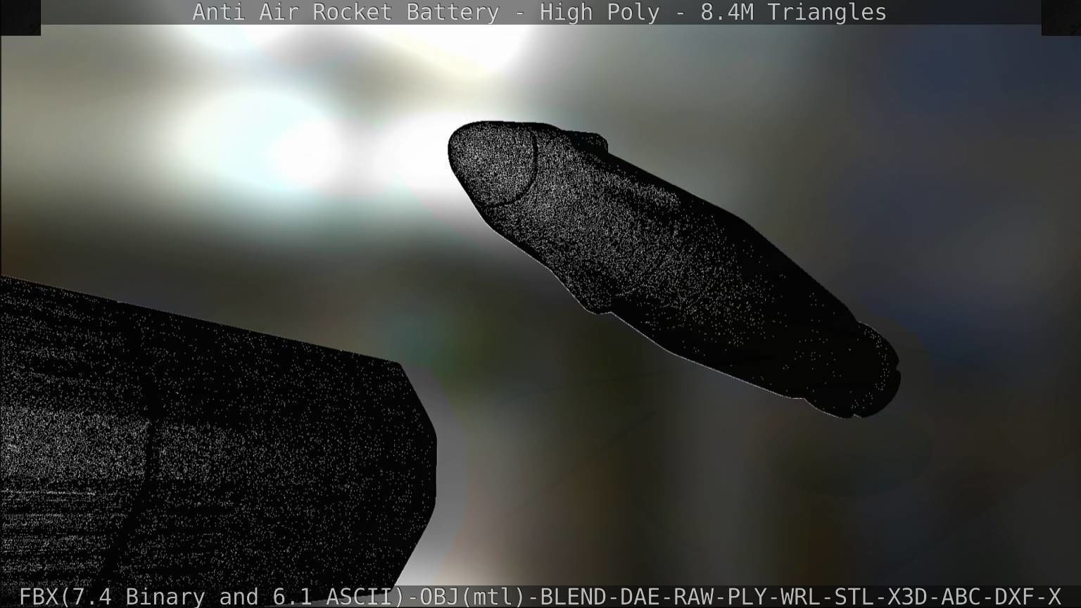 Anti Air Rocket Battery High Poly 3D model_143