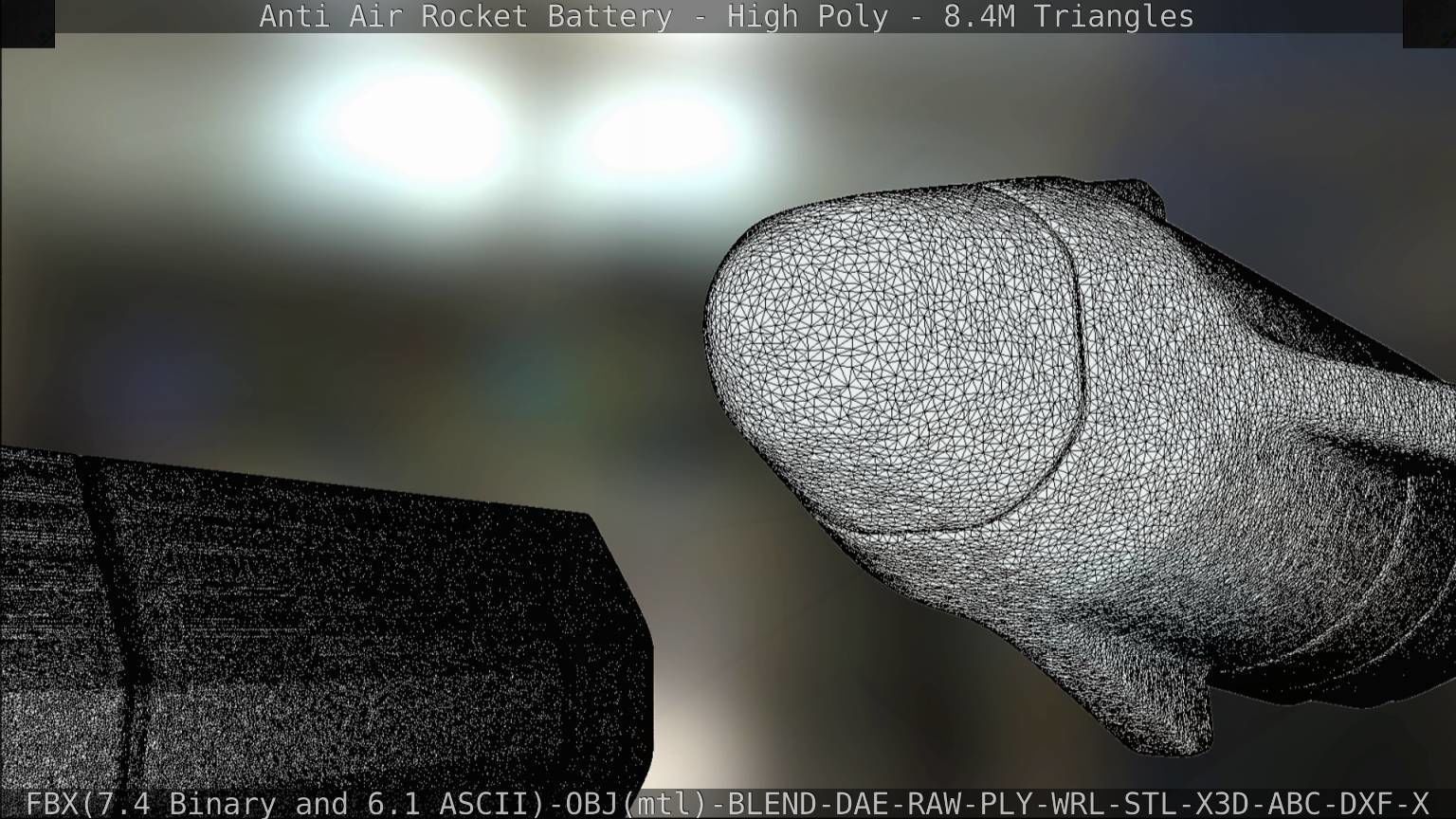 Anti Air Rocket Battery High Poly 3D model_157