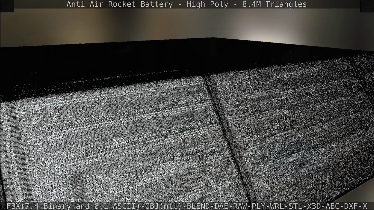 Anti Air Rocket Battery High Poly 3D model_133