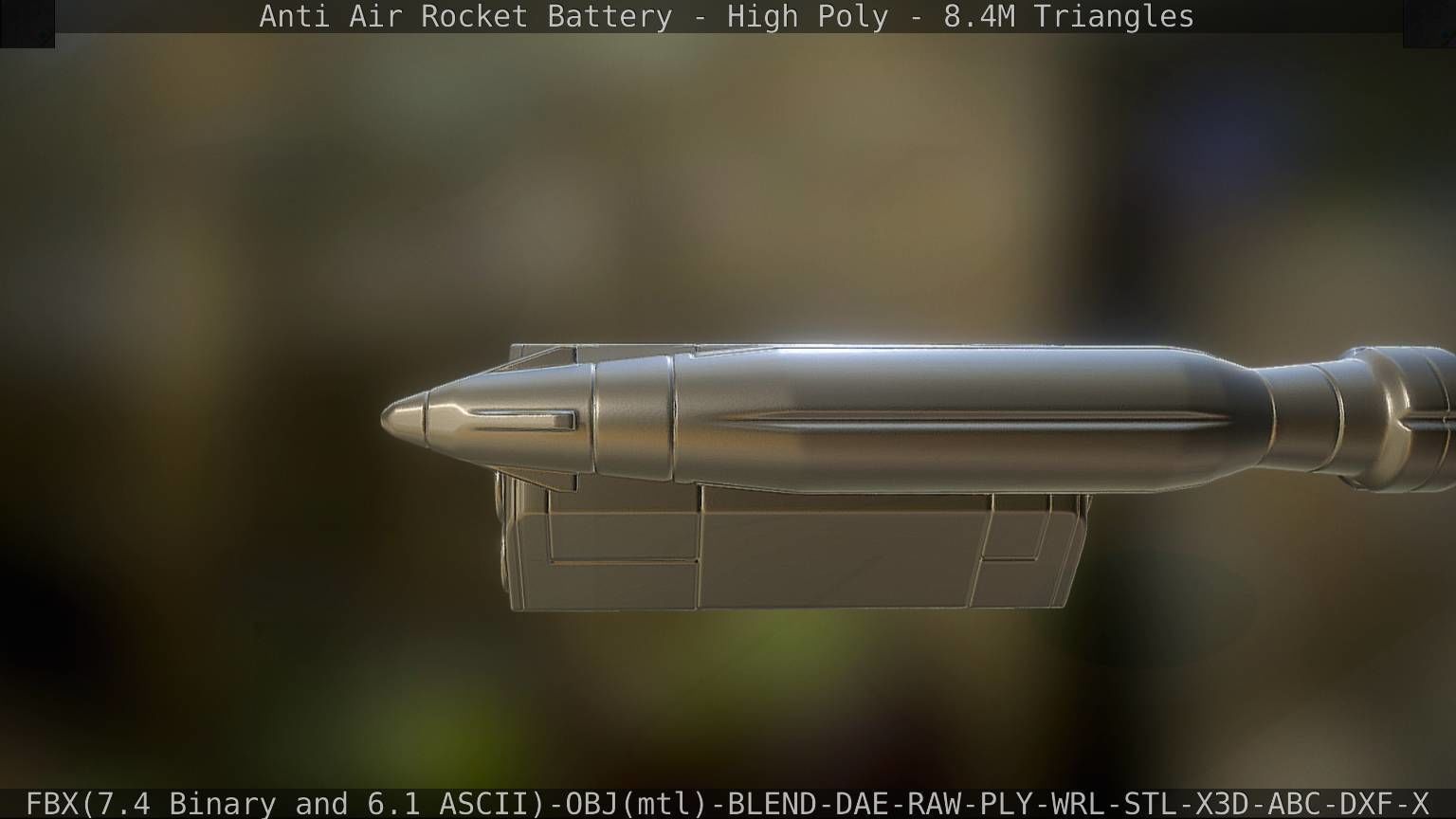 Anti Air Rocket Battery High Poly 3D model_74