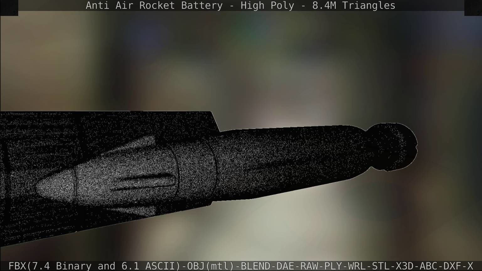 Anti Air Rocket Battery High Poly 3D model_168