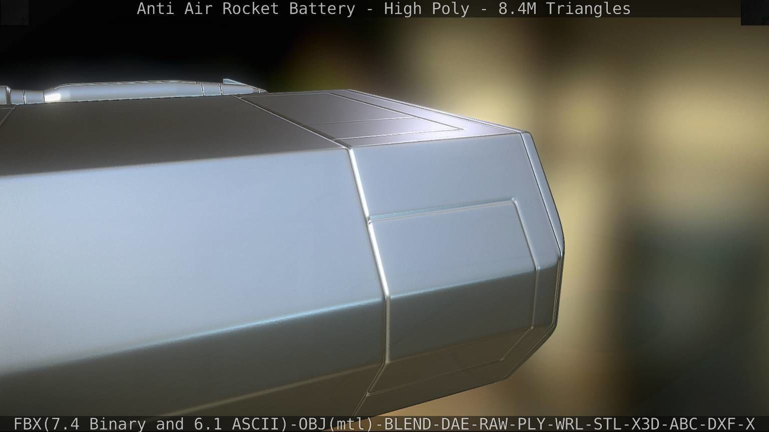 Anti Air Rocket Battery High Poly 3D model_34