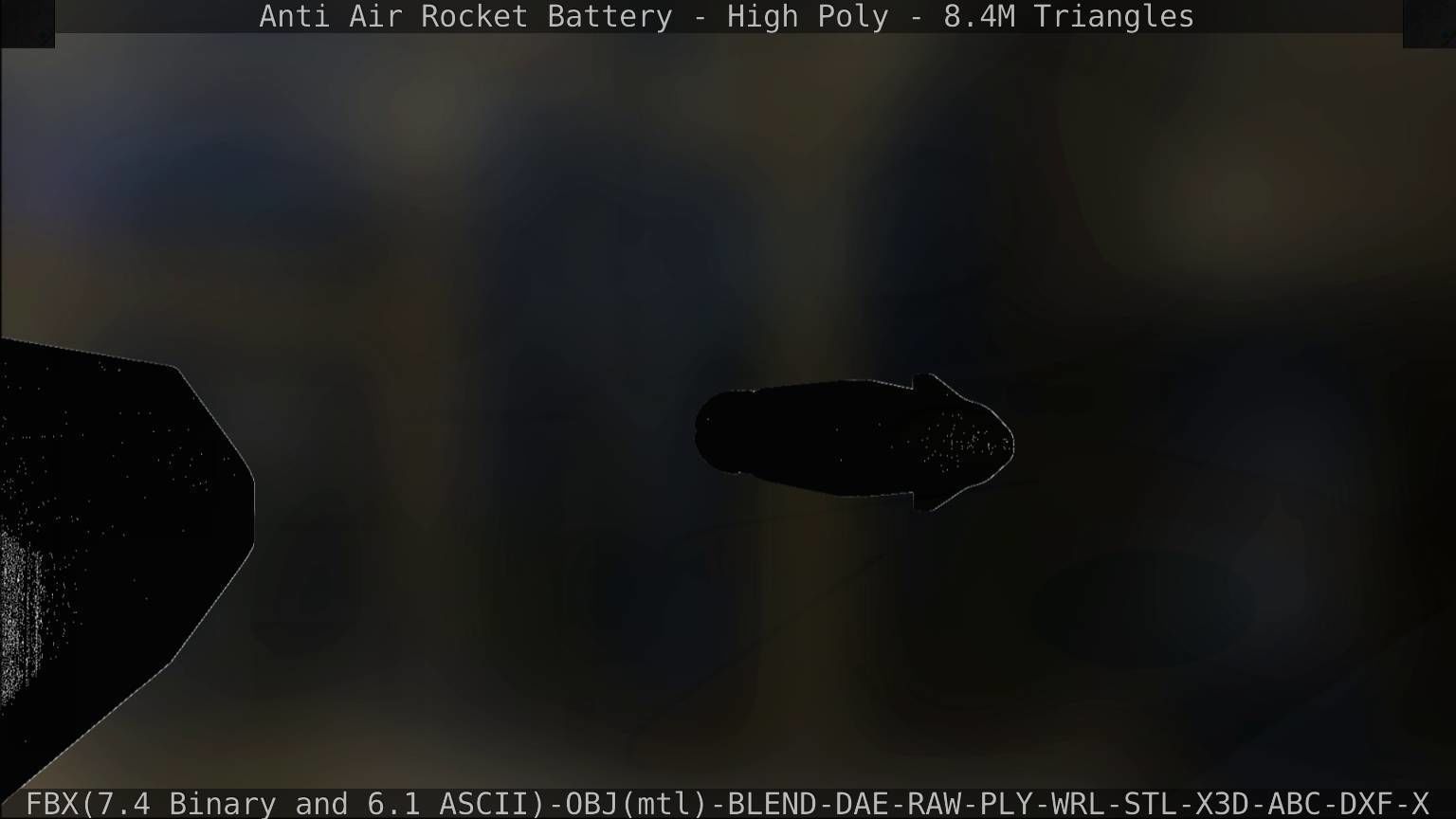 Anti Air Rocket Battery High Poly 3D model_165