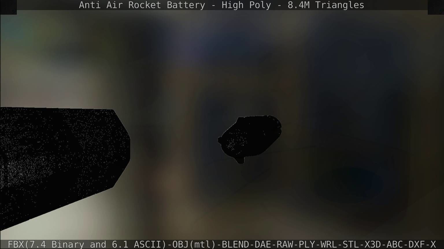 Anti Air Rocket Battery High Poly 3D model_167
