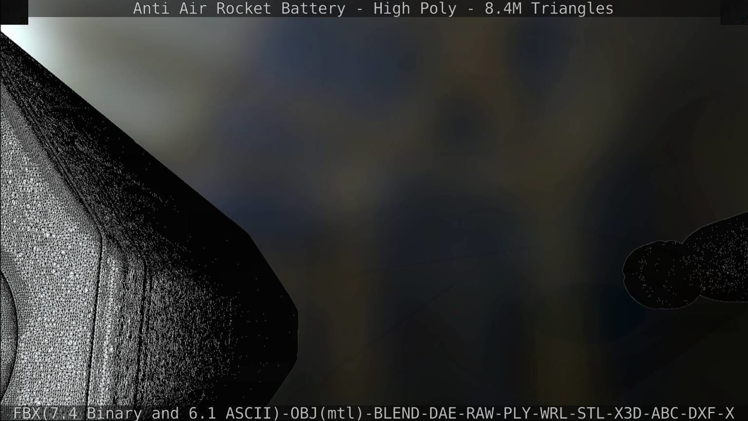 Anti Air Rocket Battery High Poly 3D model_136