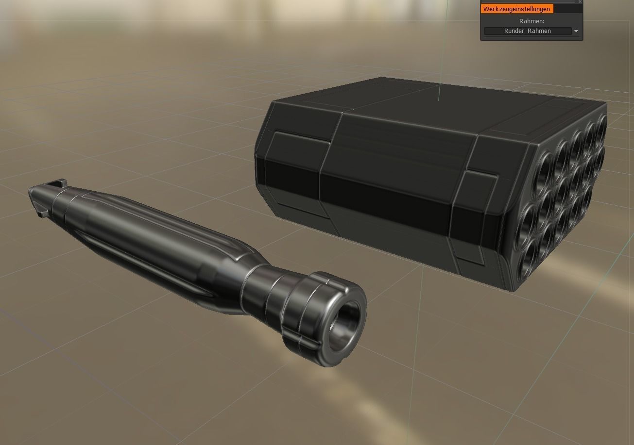 Anti Air Rocket Battery High Poly 3D model_2
