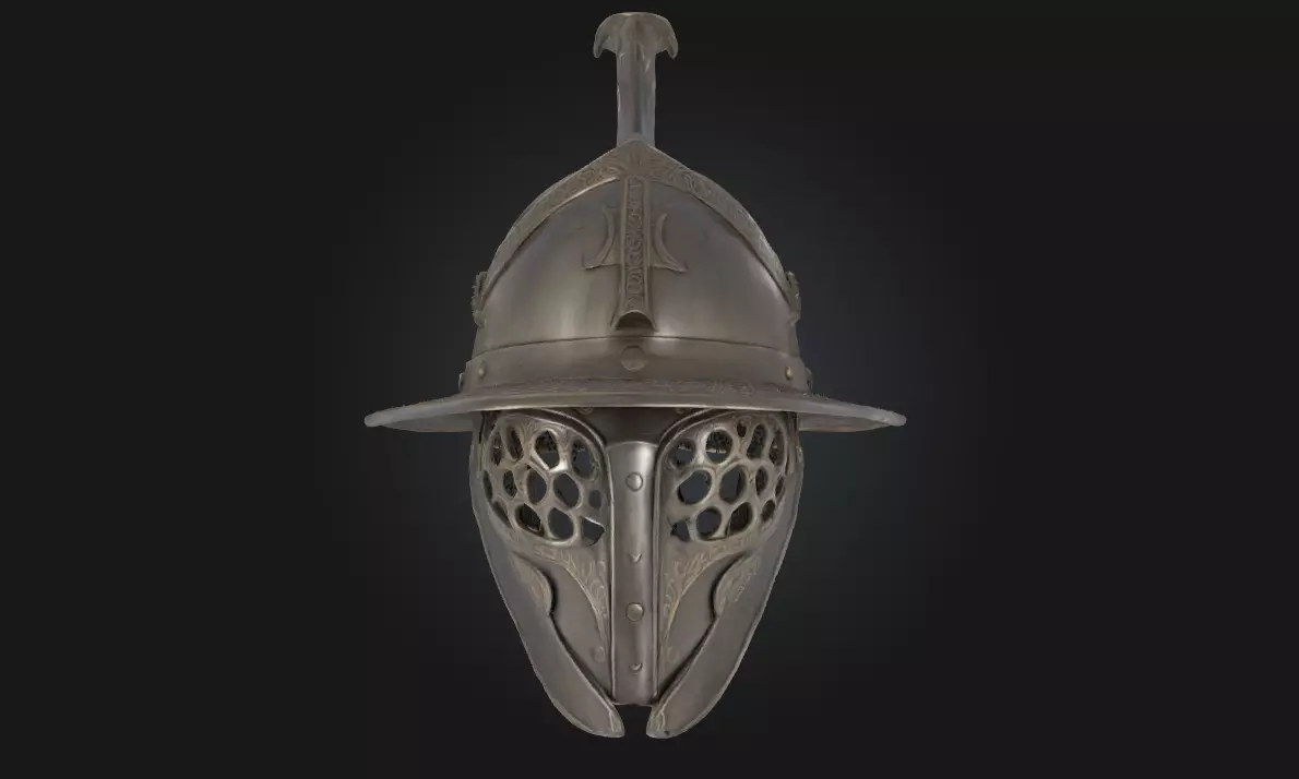 Gladiators Helm Ancient Combat Helmet Model 3D model_0