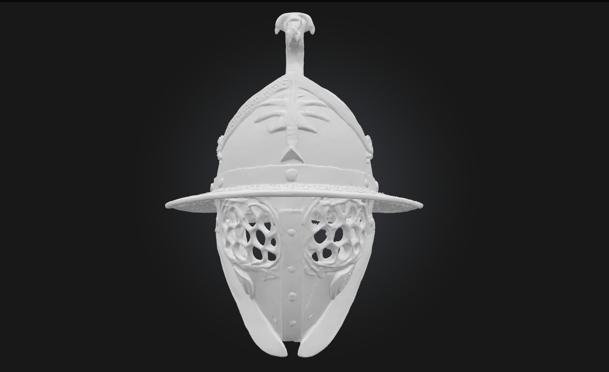 Gladiators Helm Ancient Combat Helmet Model 3D model_4