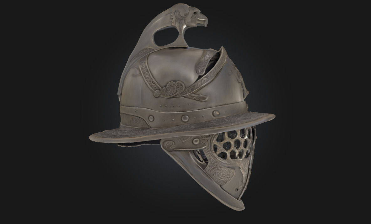 Gladiators Helm Ancient Combat Helmet Model 3D model_2