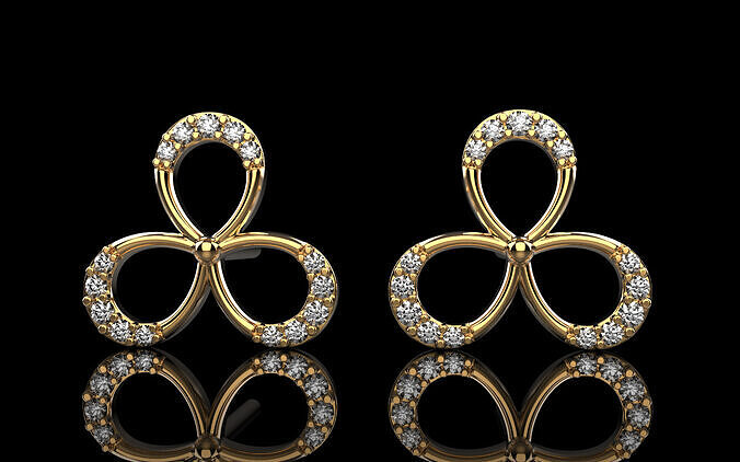 Stud earring model 1087 3D print model