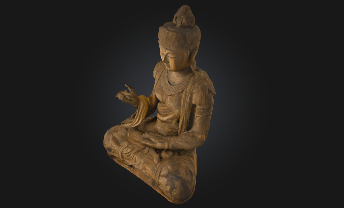 Serene Reflection Peaceful Character Model 3D model_4