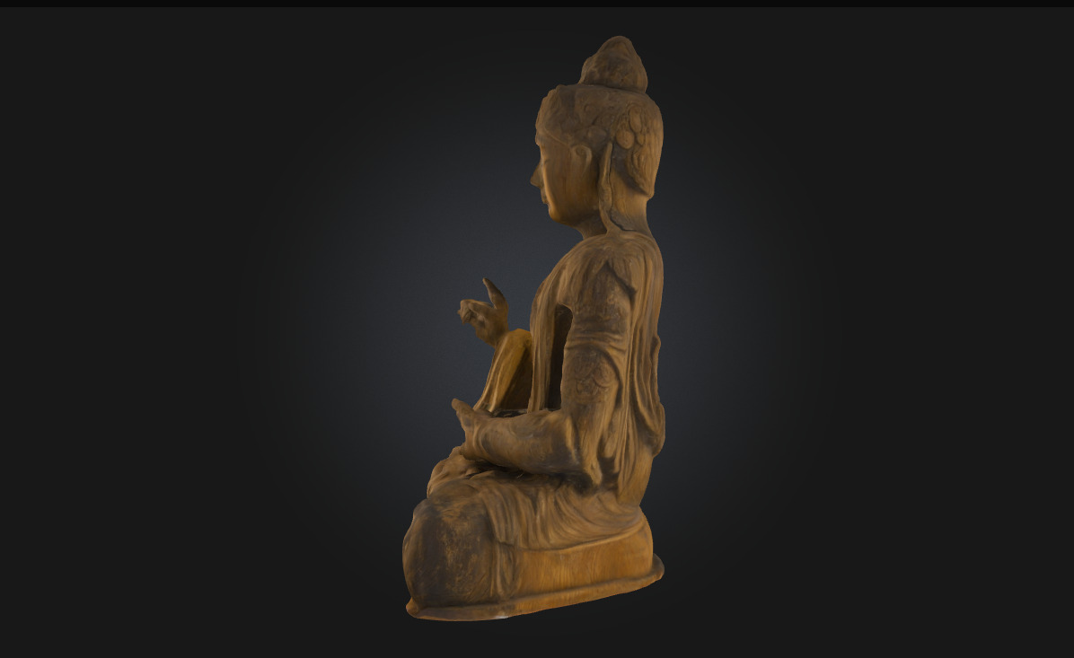 Serene Reflection Peaceful Character Model 3D model_1