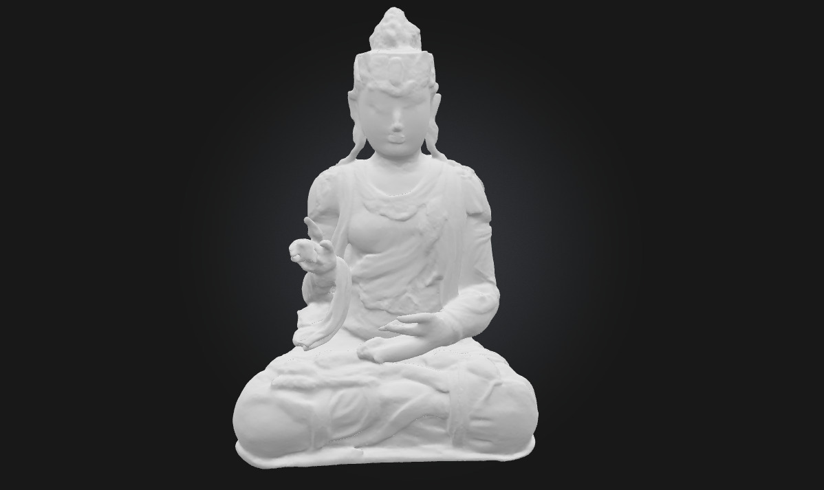 Serene Reflection Peaceful Character Model 3D model_5