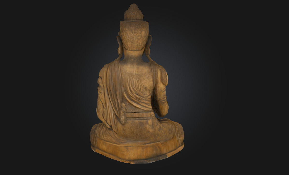 Serene Reflection Peaceful Character Model 3D model_3