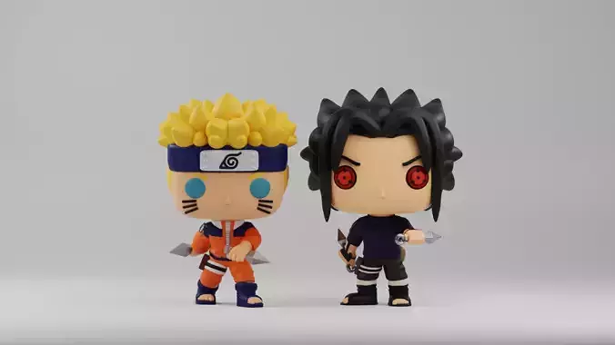 Naruto and Sasuke Funko Pop from the anime Naruto