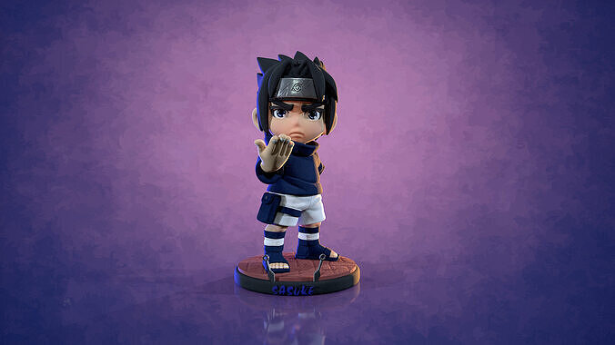 Sasuke Uchiwa chibi 3D print model