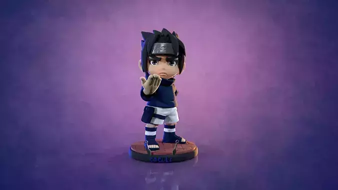 Sasuke Uchiwa chibi 3D print model