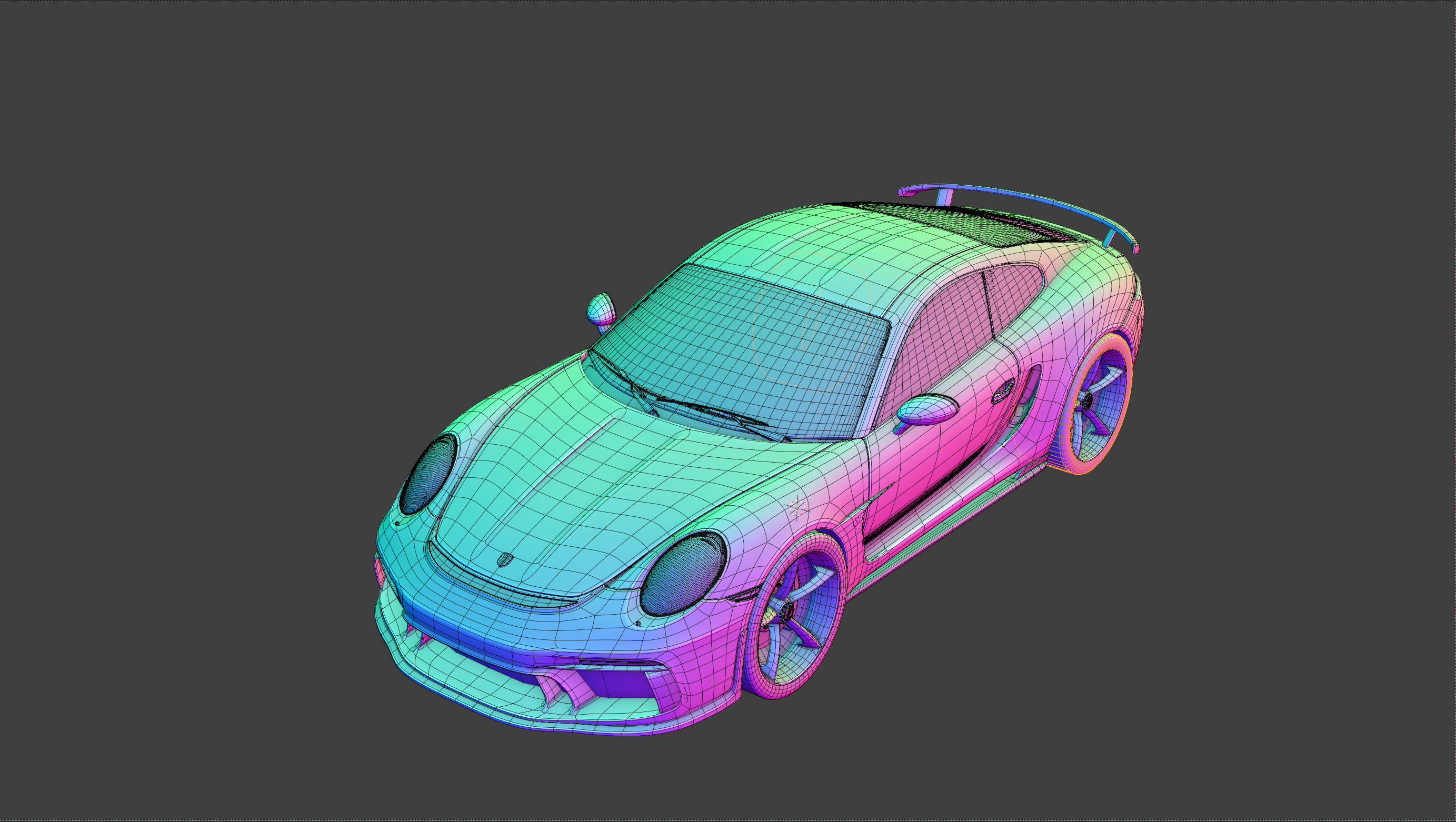 Car Porsche 911 GT 3D model_16