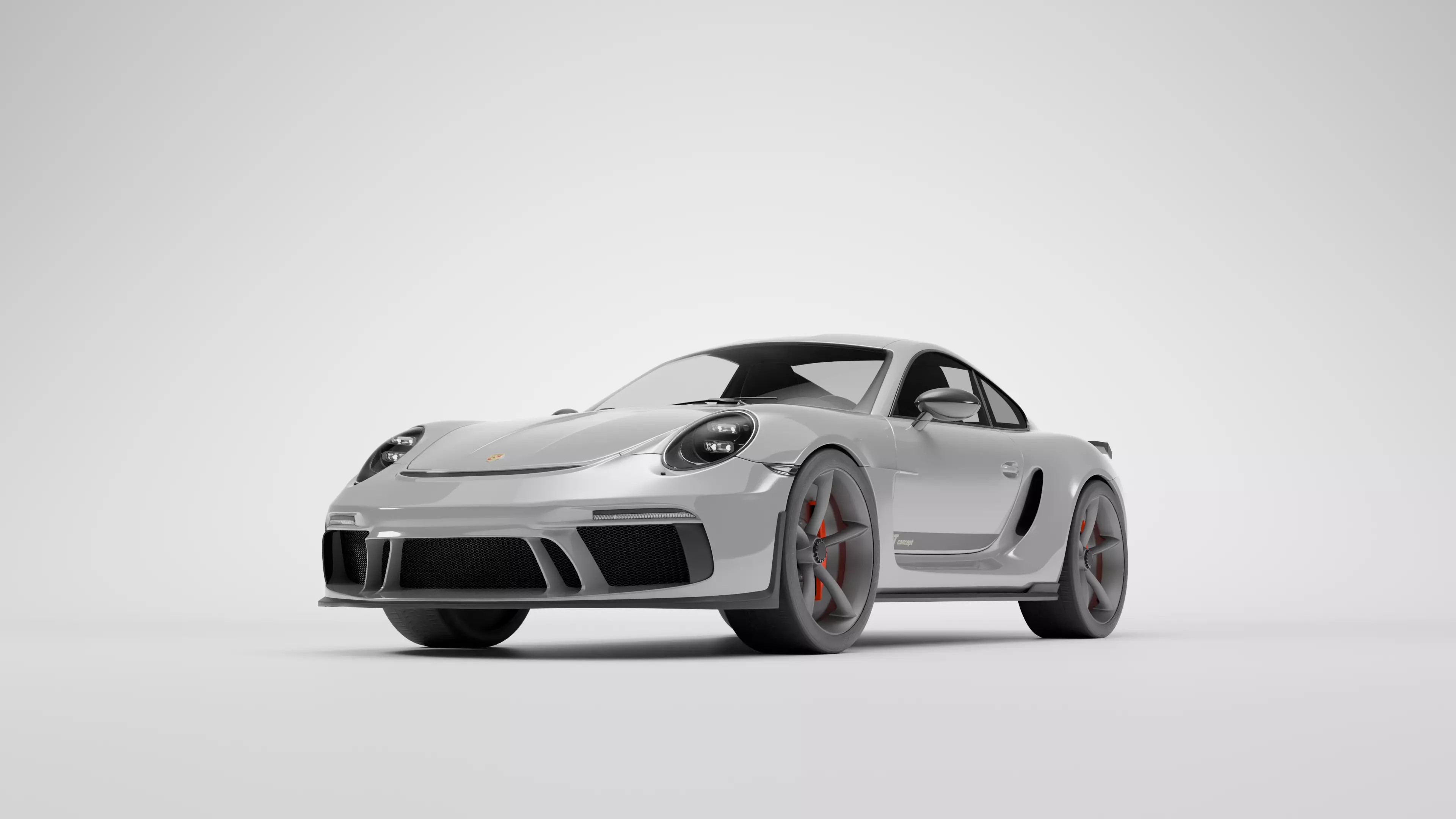 Car Porsche 911 GT 3D model_0