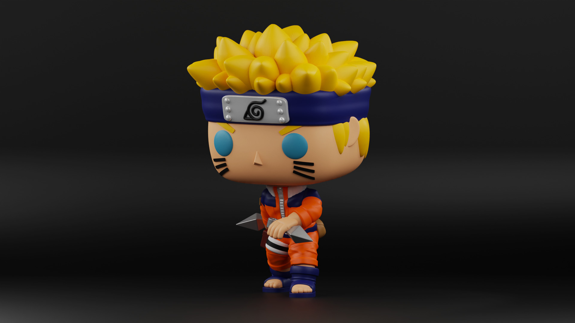 Naruto funko pop 3D print model_13