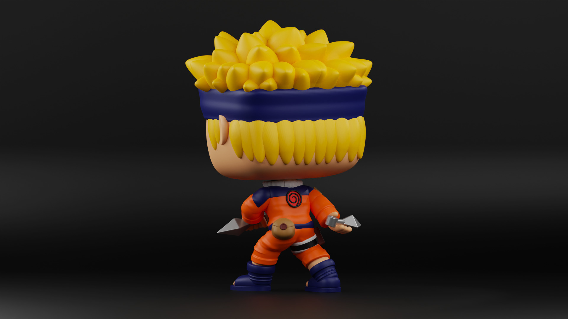 Naruto funko pop 3D print model_7