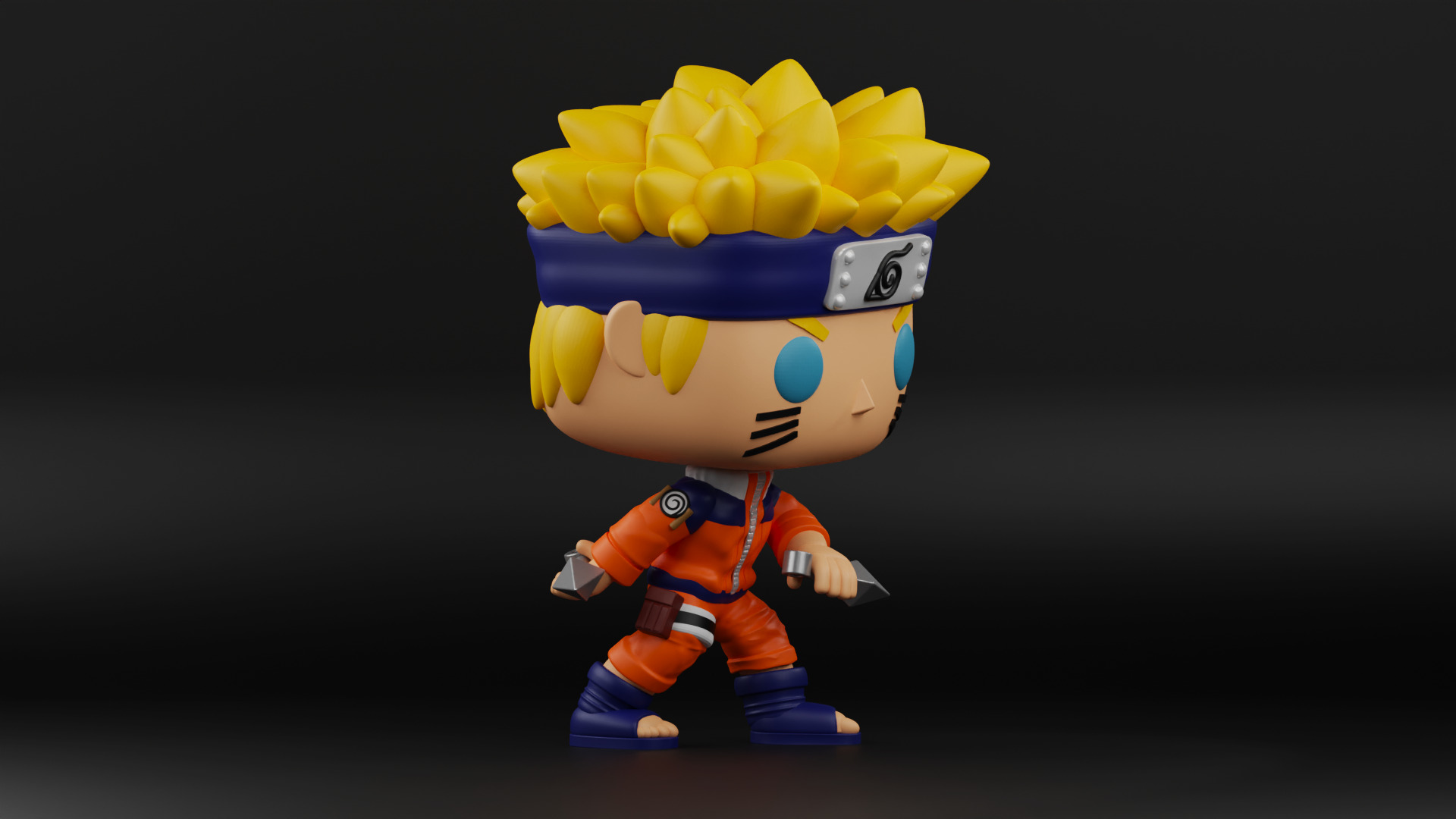 Naruto funko pop 3D print model_5