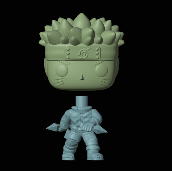 Naruto funko pop 3D print model_1