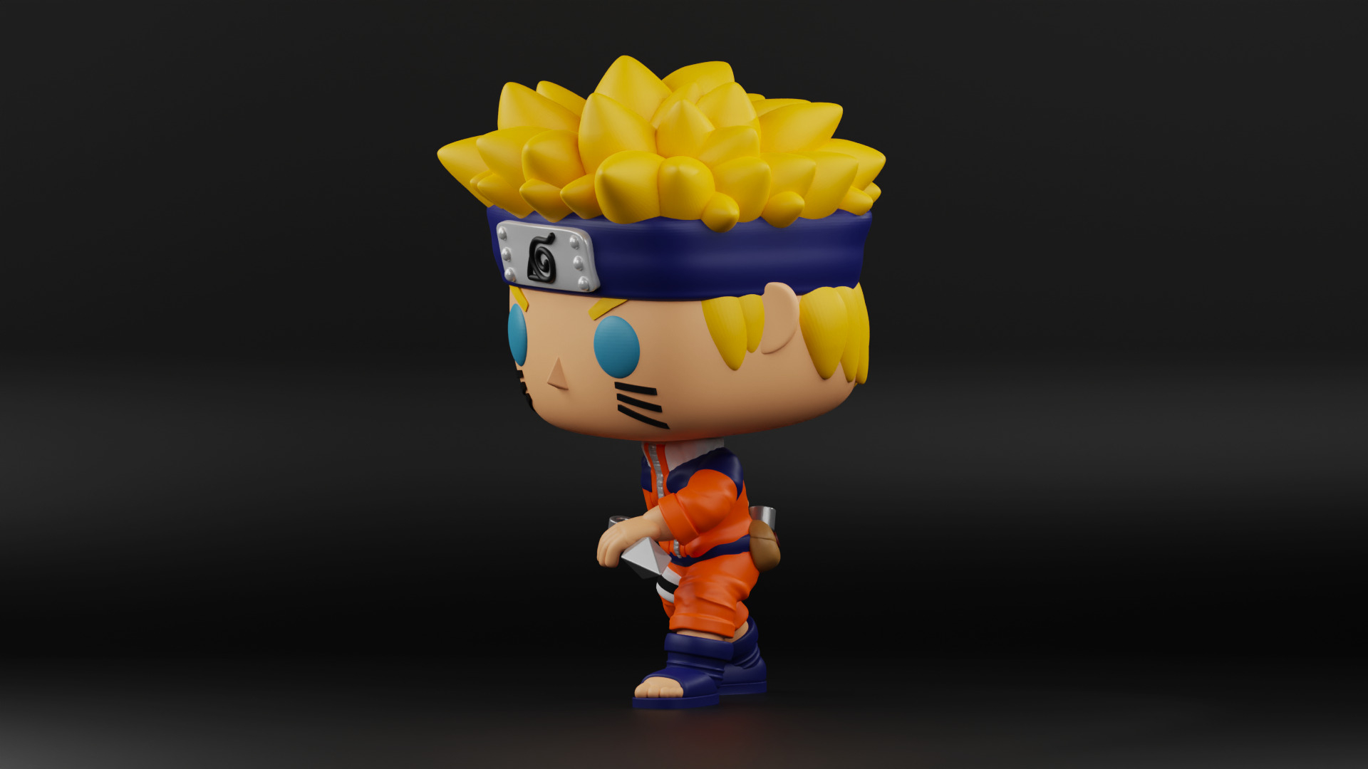 Naruto funko pop 3D print model_14