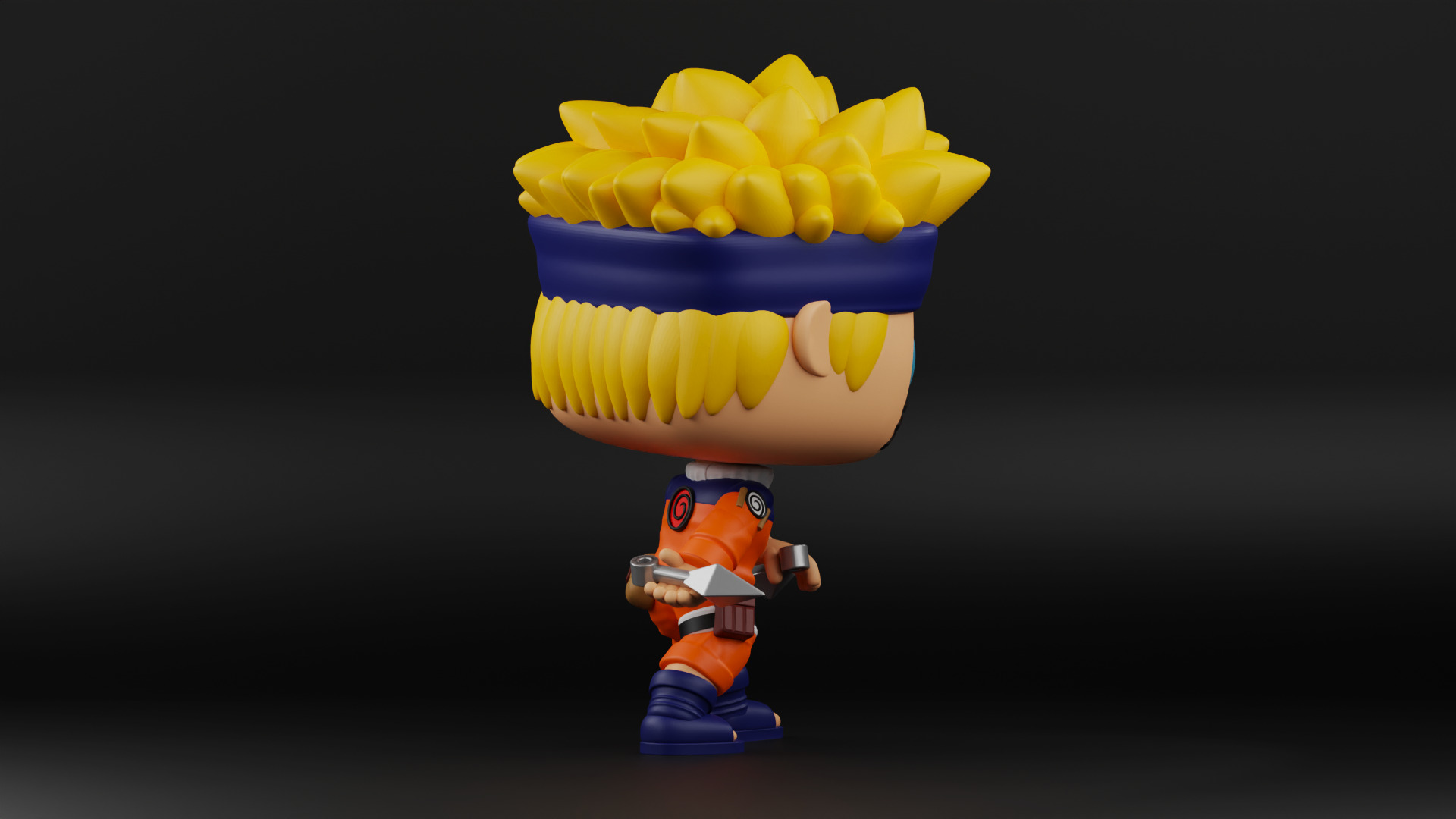 Naruto funko pop 3D print model_10