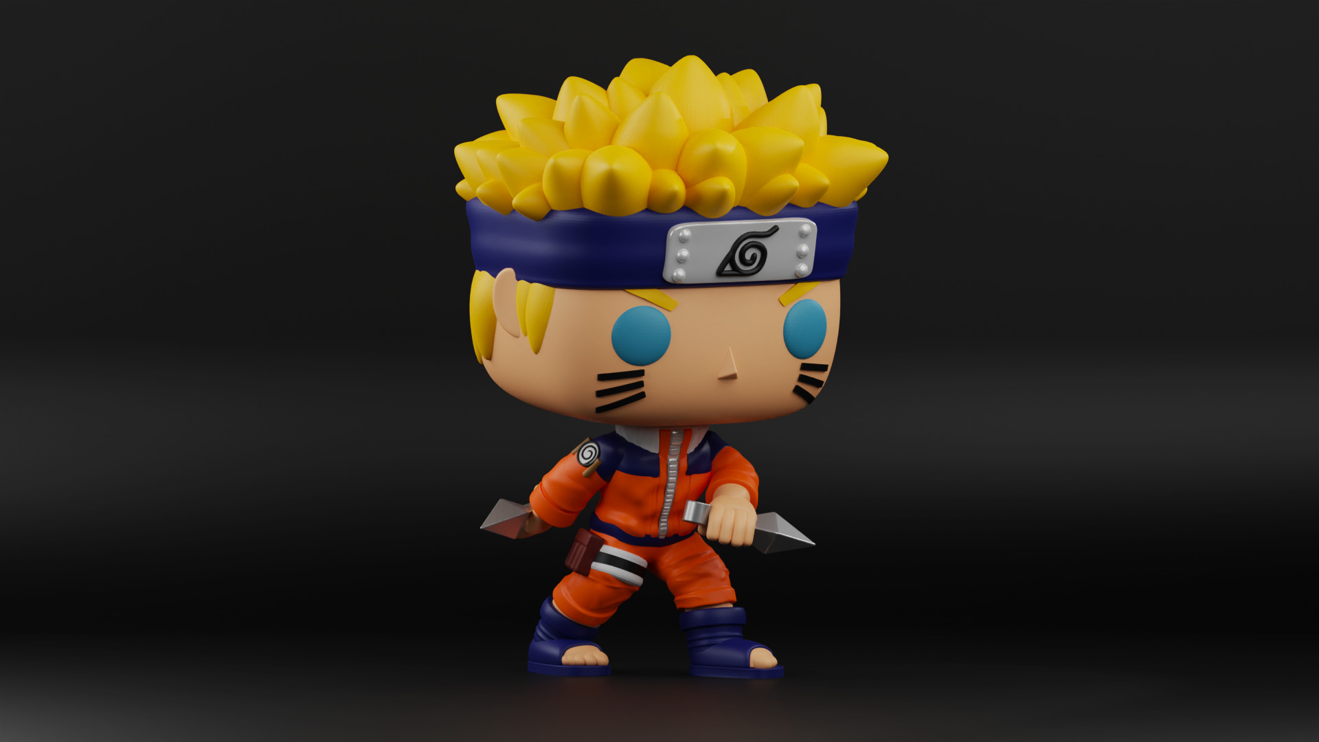 Naruto funko pop 3D print model_4