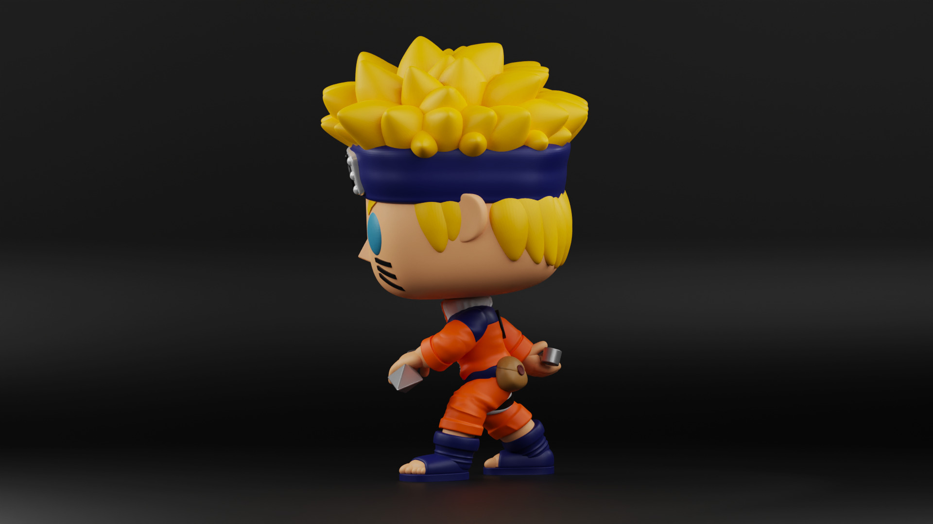 Naruto funko pop 3D print model_11