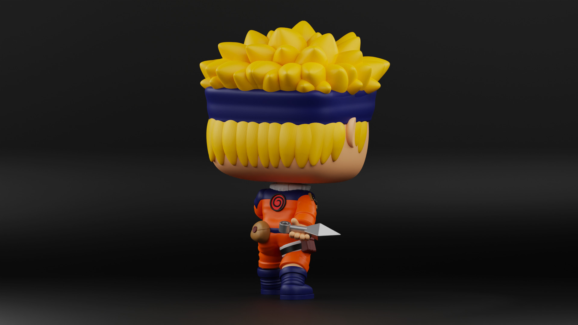 Naruto funko pop 3D print model_6