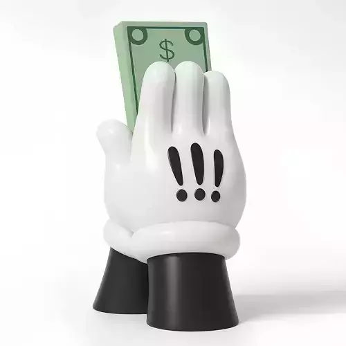 Bills Glove Money Grip toy 3D print model