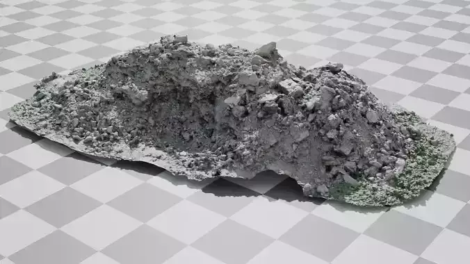 Pile Of Earth And Stones 3D model
