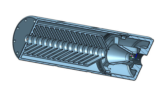 PCP high end advanced airgun silencer supressor 3D print model