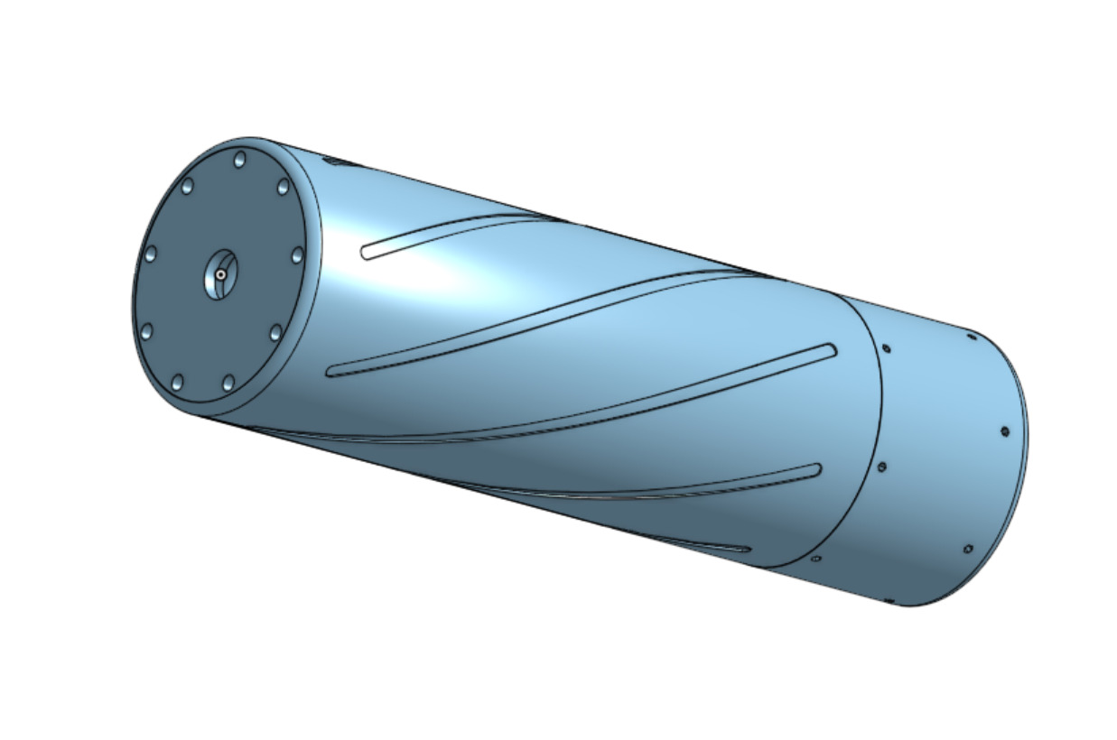 PCP high end advanced airgun silencer supressor 3D print model_1