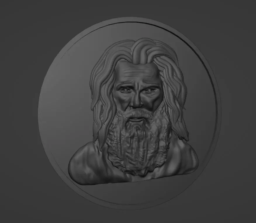 Saint Elias coin   3D print model_3