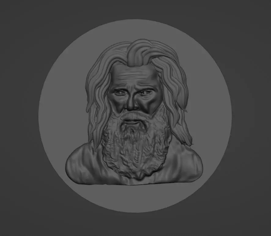 Saint Elias coin   3D print model_0