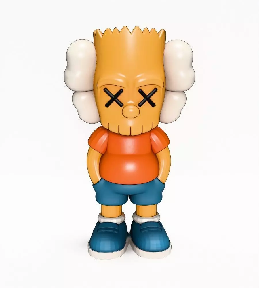 KAWS style Bart Simpson The Kimpsons toy 3D model 3D printable